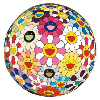 flower ball pink by takeshi murakami