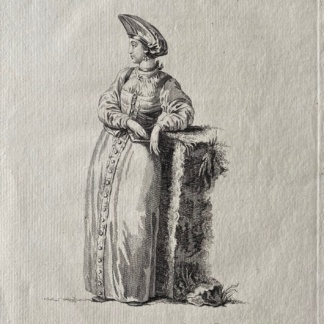 Wife of a Russian Boor engraving 1770