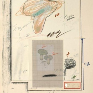 Untitled Plate #3 by Cy Twombly, 1974
